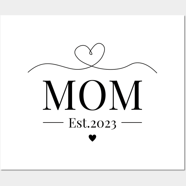 Mom Est 2023 Wall Art by Beloved Gifts